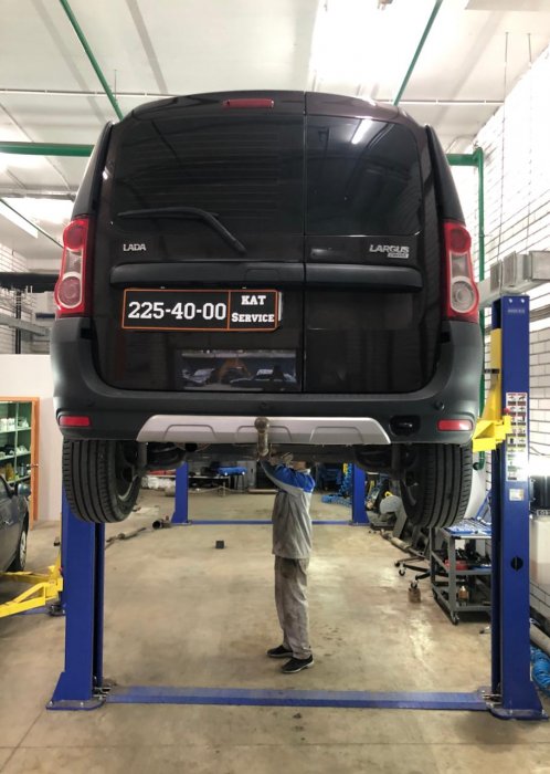 Удаление катализатора Lada Largus cross в Казани