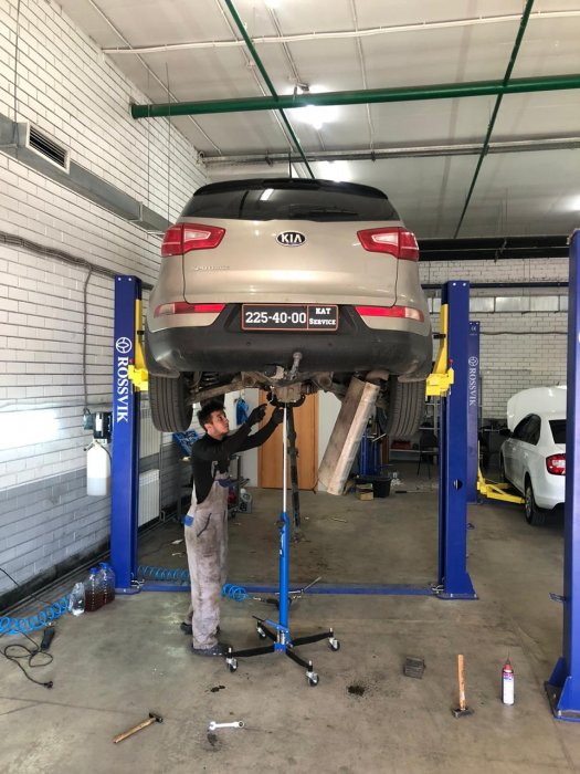 Диагностика выхлопной системы Kia Sportage в Казани