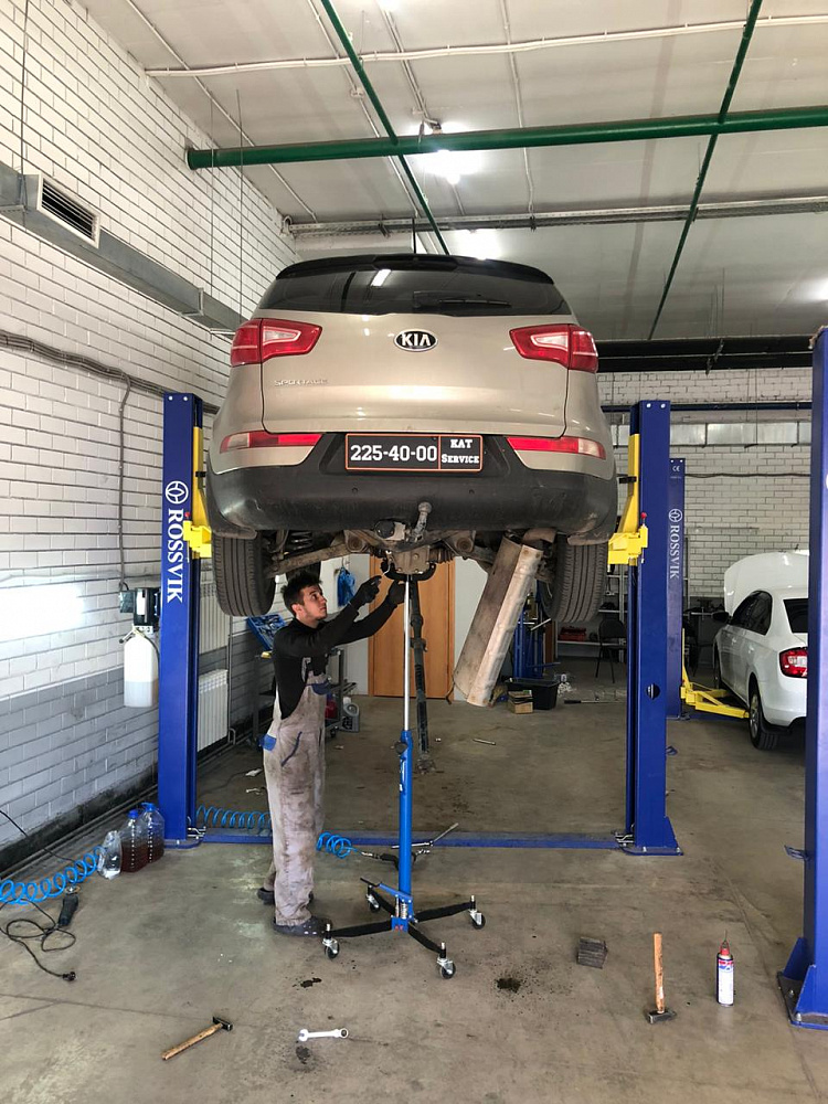 Диагностика выхлопной системы Kia Sportage в Казани